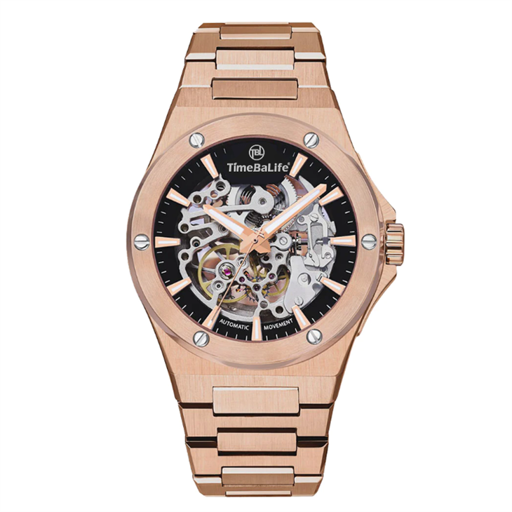 Stainless Steel Skeleton Watch