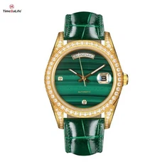 Orologio automatico in malachite personalizzato