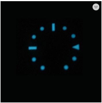 Quadrante smaltato con indice riempito super luminoso
