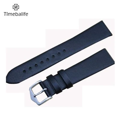 Cinturino orologio in vera pelle nera