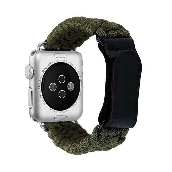 Adatto per Apple Iwatch6 5 4 Cinturino in velcro Corda per ombrellone Seven Core Cinturino di emergenza per esterni IWatch